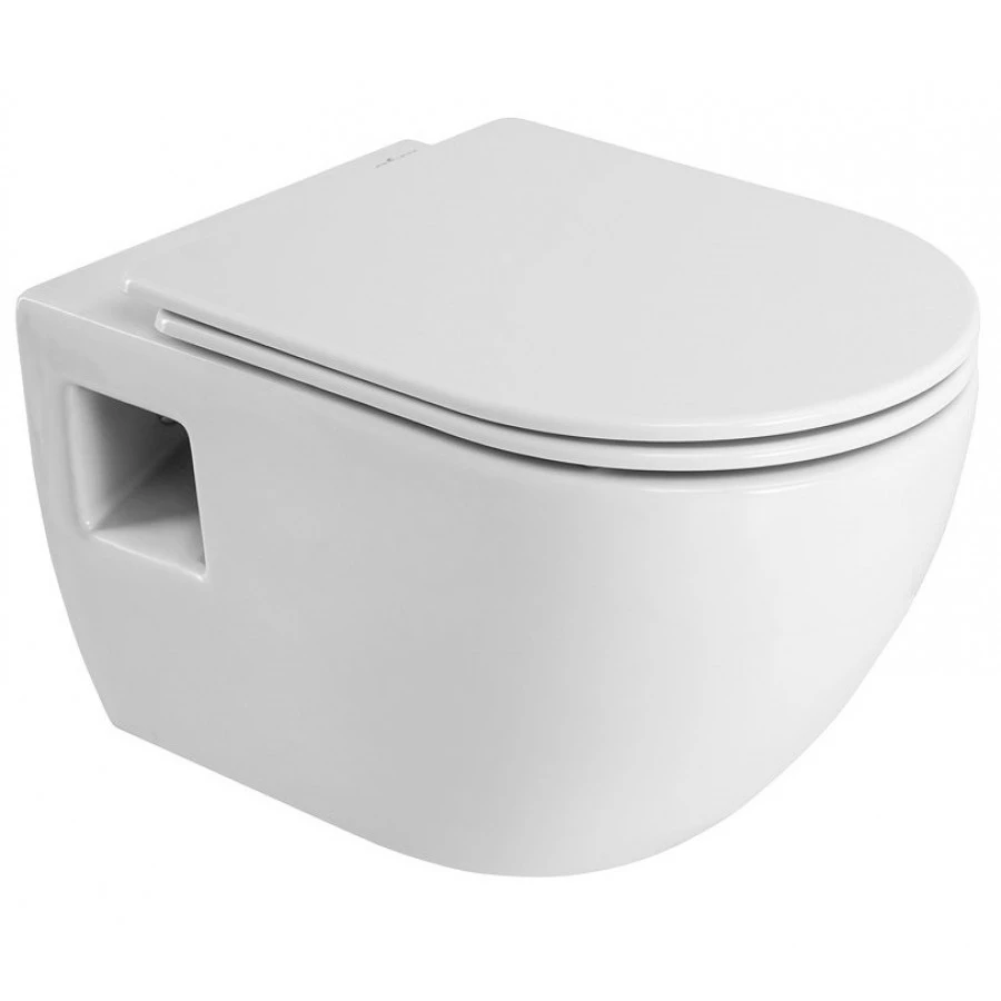 Чаша для унитаза подвесного Cezares Eco белый, глянцевый  CZR-526-TH-R/2040SC - 0