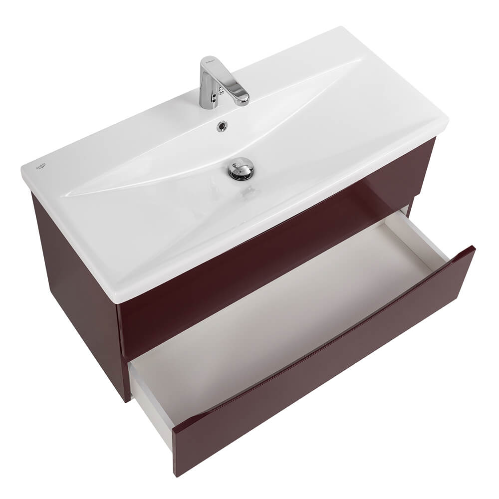 Тумба под раковину BelBagno Marino-Cer 100 бордовый MARINO-CER-1000-2C-SO-BRDL-P - 5