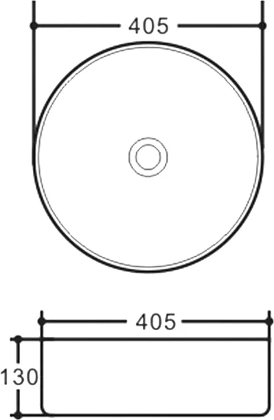 Накладная раковина Vincea 40 белая VBS-316 - 1