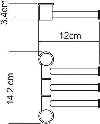 Полотенцедержатель Wasserkraft K-1053 - 2