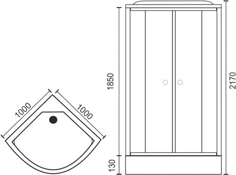 Душевая кабина Royal Bath RB 100HK7-WC RB100HK7-WC - 6