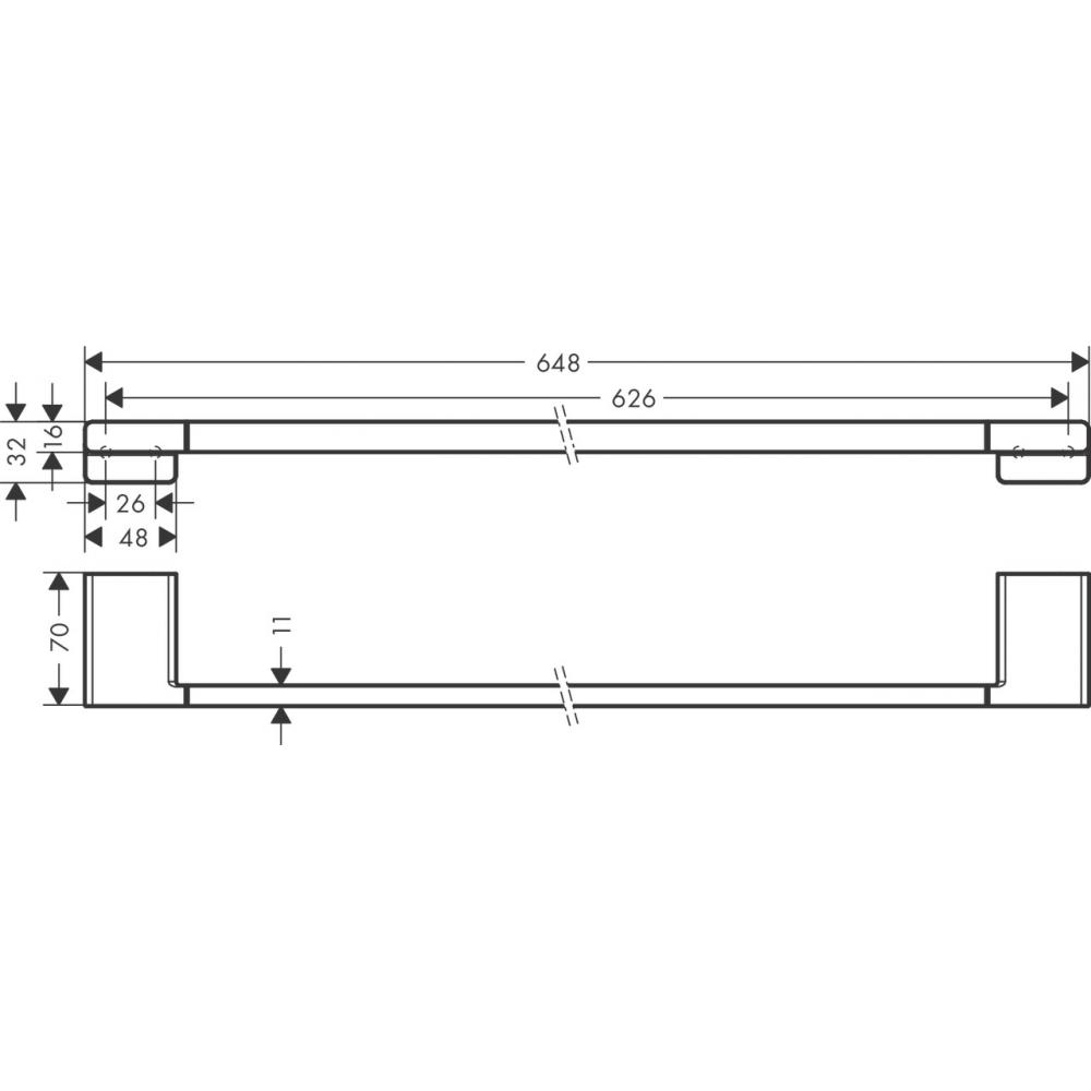 Держатель банных полотенец AddStoris Hansgrohe 41747000 - 1