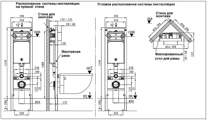 Комплект Weltwasser AMBERG 350 ST + SALZBACH 041 MT-GR + AMBERG RD-WT  10000011091 - 4