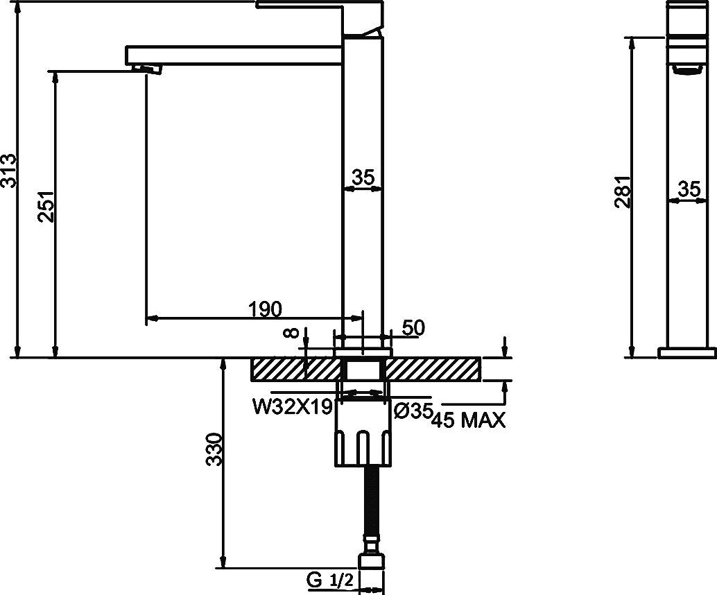 Смеситель Cezares Molveno MOLVENO-LLPM-01-Cr для кухонной мойки - 1