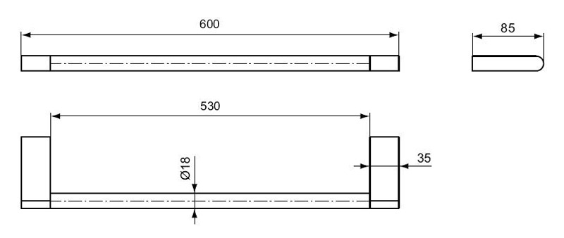 Полотенцедержатель Ideal Standard Connect  N1387AA - 1