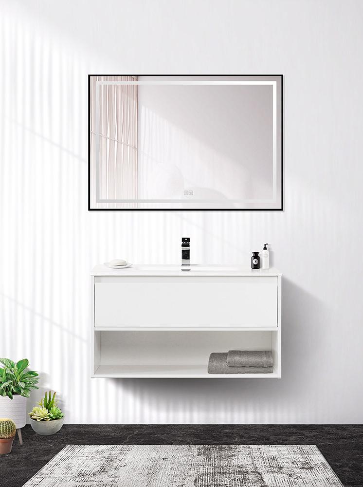 Тумба с раковиной BelBagno Kraft 90 белый матовый - 3