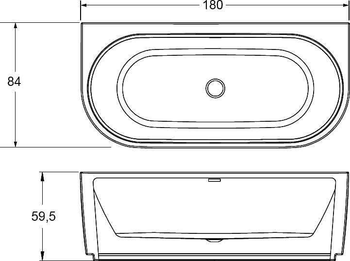 Акриловая ванна Riho Desire 184x84 B089001005 - 1