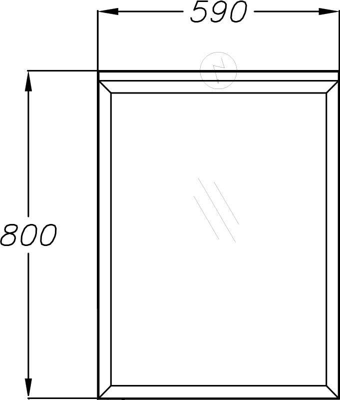 Зеркало Opadiris Фреш 59 с подстветкой 00-00002177 - 3