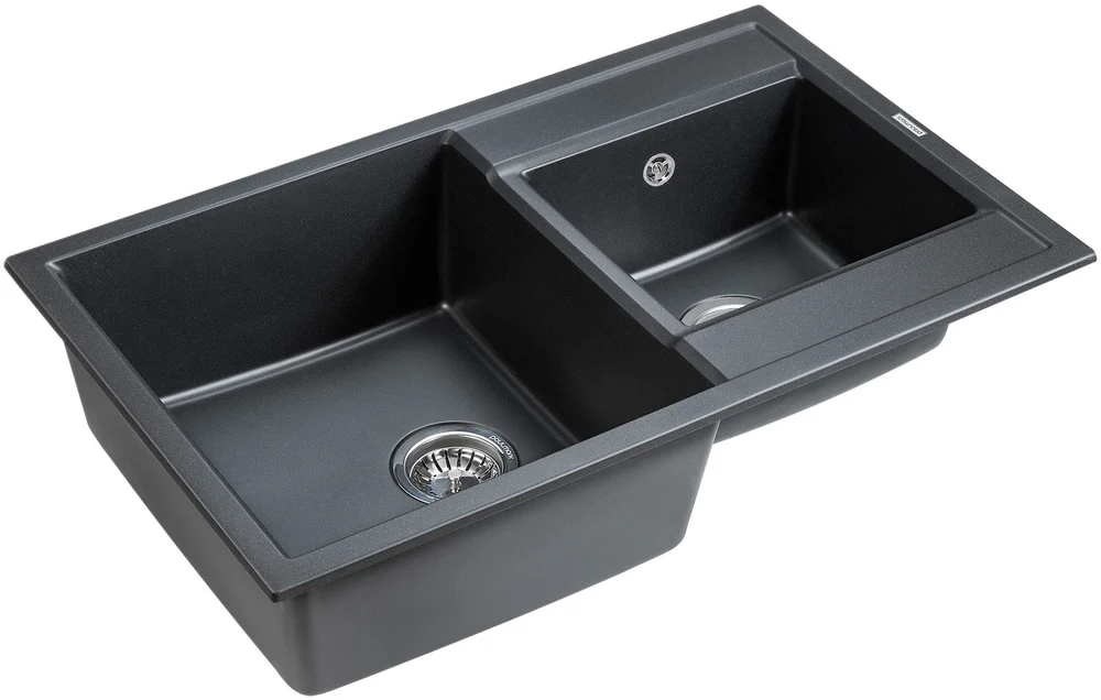 Мойка кухонная Paulmark Tandem 82 черный матовый PM238250-BL - 1