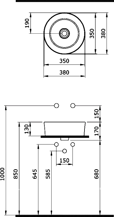 Мебель для ванной STWORKI Лунд 60 белая, с раковиной BOCCHI Vessel черной 548156 - 8