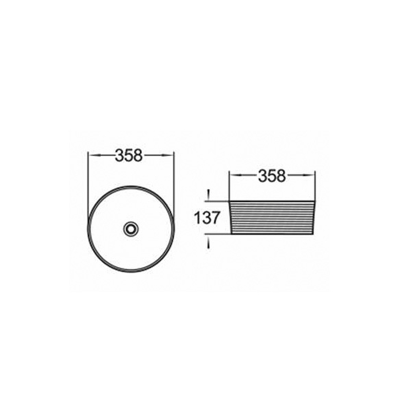 Накладная раковина Comforty 35.8 черная матовая 00004148755 - 2