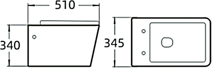 Унитаз подвесной SantiLine SL-5007 безободковый, с микролифтом - 1