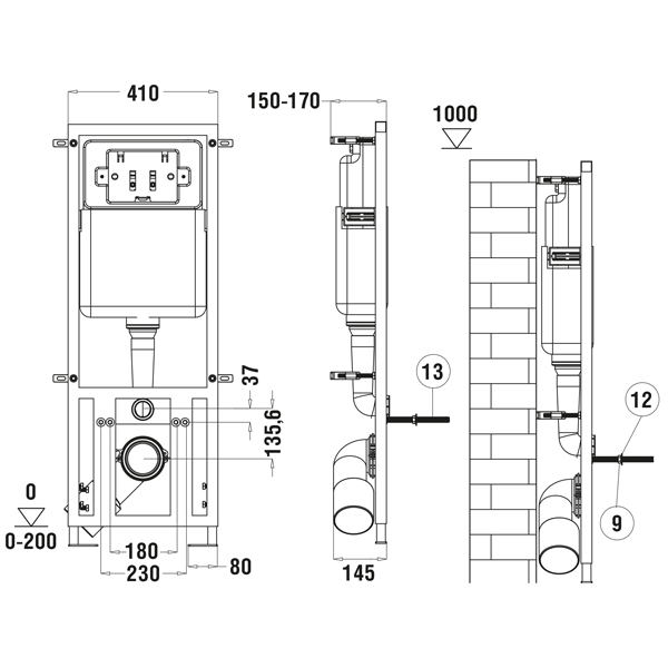 Комплект Weltwasser MARBERG 410 + MERZBACH 004 MT-GN + MAR 410 SE  10000006486 - 12