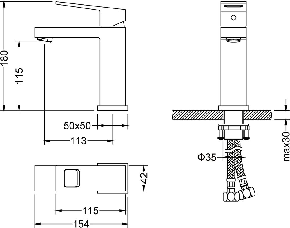 Смеситель Timo Briana 7161/00F для раковины, хром - 4