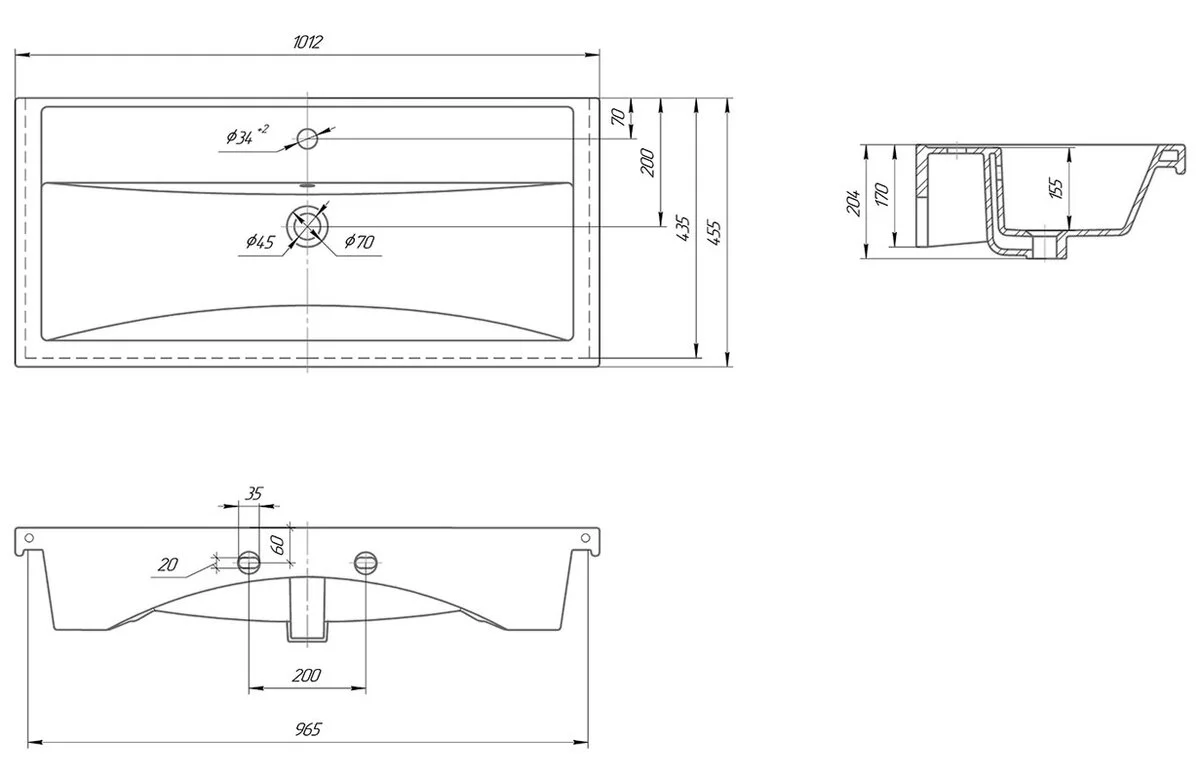 Комплект мебели для ванной Монте 100 Благородный Бежевый 1079201 - 8