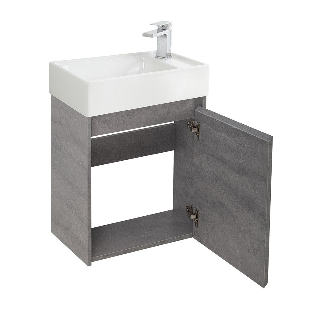 Тумба под раковину Belbagno Kraft Mini 50 R серый KRAFT MINI-500/260-1A-SO-CG-R - 2
