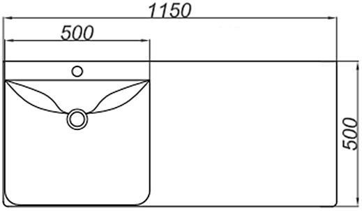 Тумба с раковиной Aqwella Forma 115, 2 ящика - 9