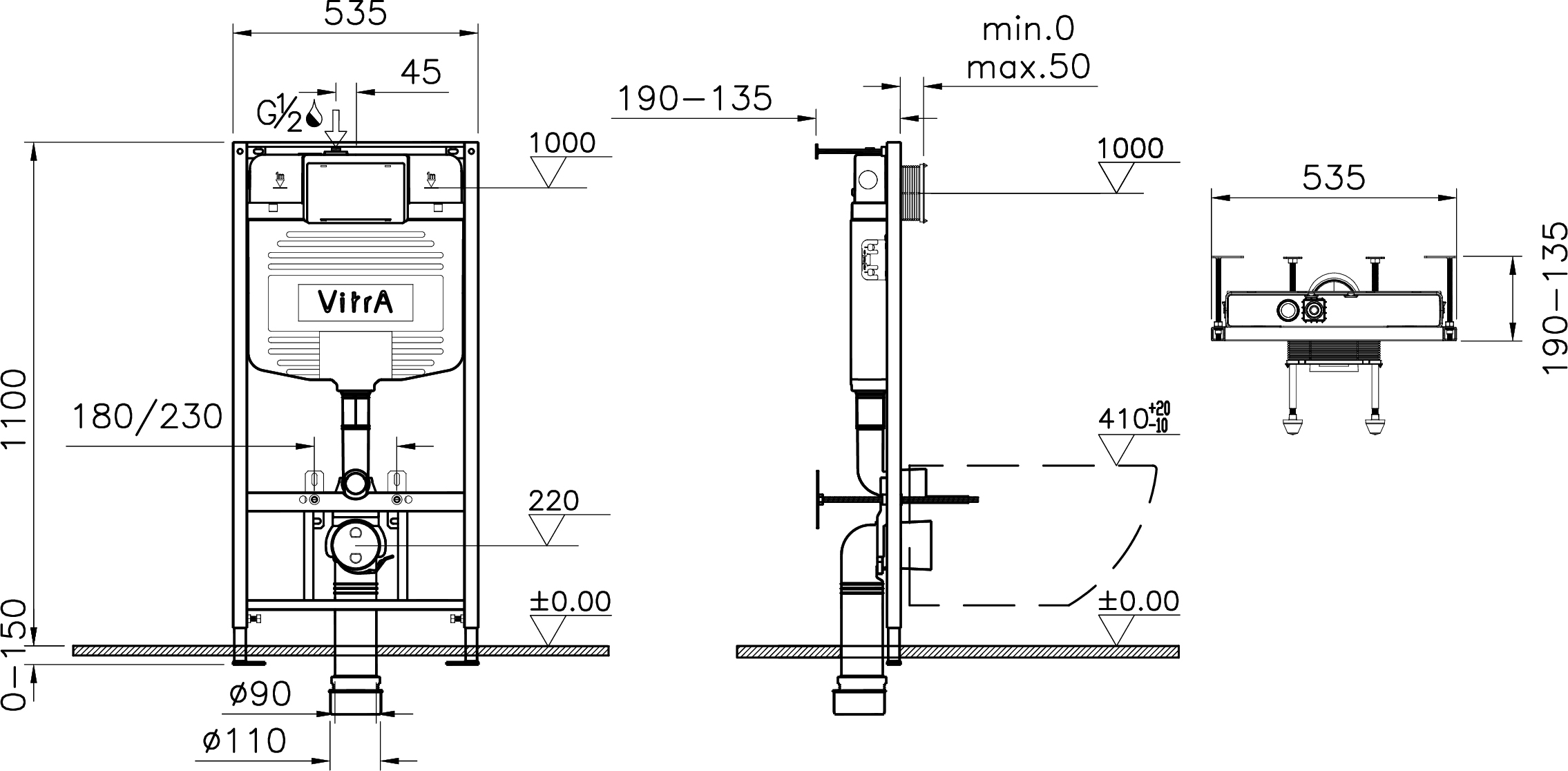 Комплект 4 в 1 VitrA Normus 9773B003-7206 с микролифтом - 9