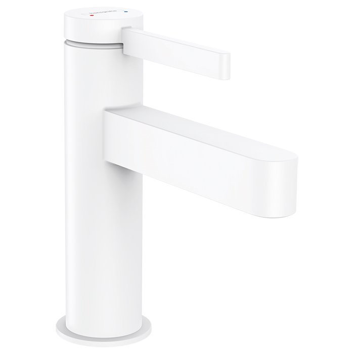 Смеситель для раковины Hansgrohe Finoris 110 с донным клапаном белый матовый 76010700 - 0