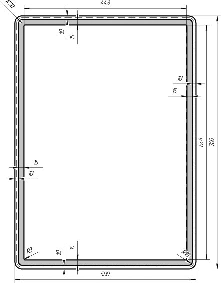 Зеркало Dreja Tiny 50 99.9021 - 3