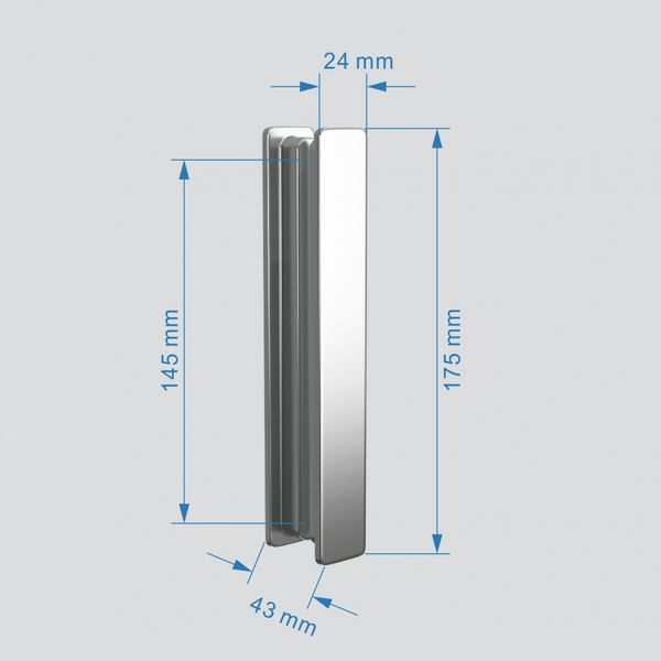 Душевой уголок Abber Sonnenstrand 110x90 профиль хром  AG07110-S90 - 3