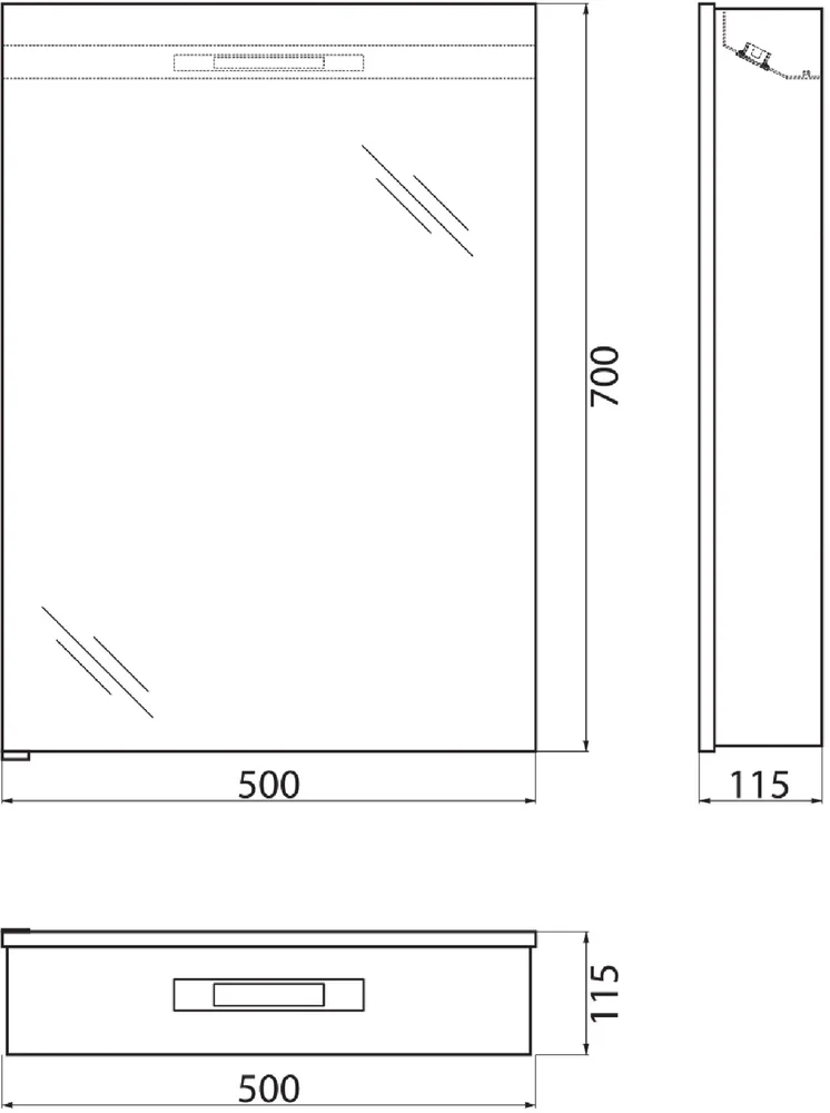 Комплект мебели BelBagno Kraft 39 50 светлое дерево - 14