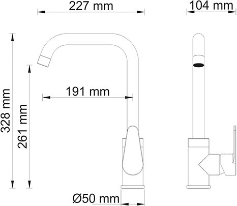 Смеситель Wasserkraft Alz 28807 для кухонной мойки - 1