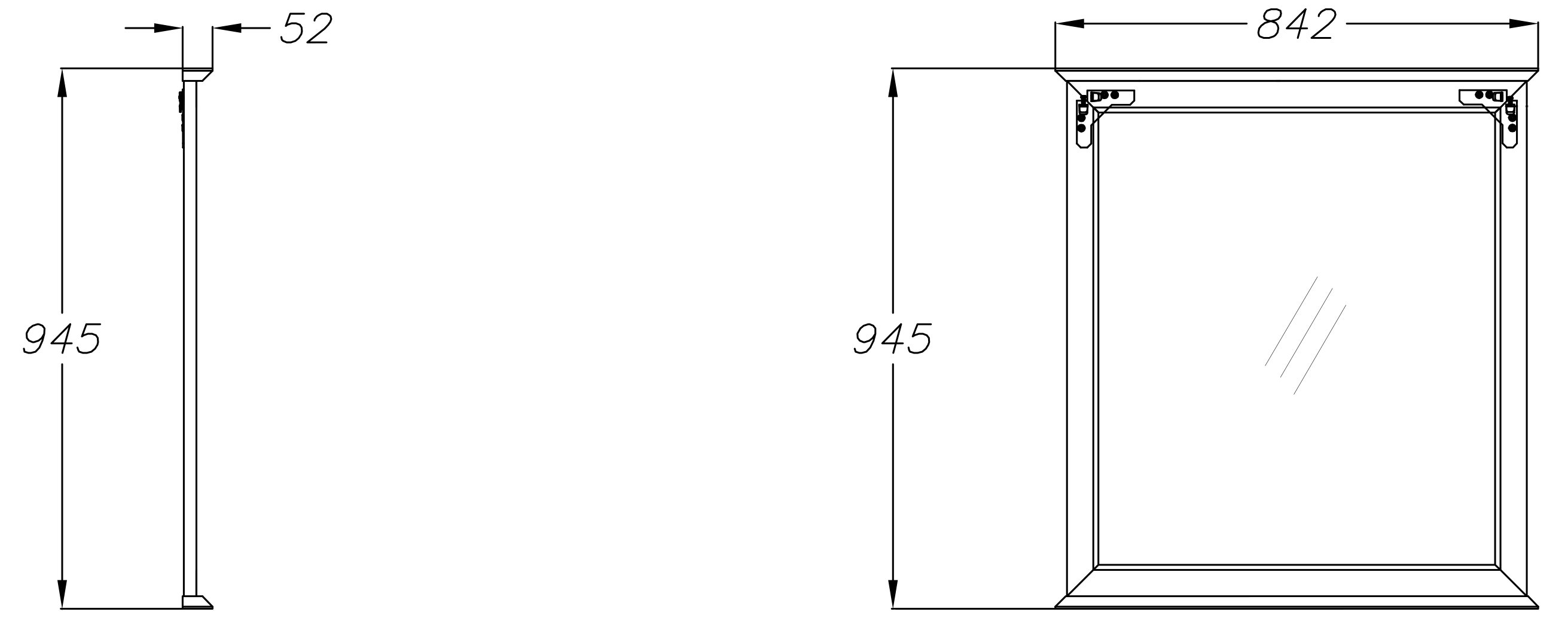 Зеркало Opadiris Кантара 85 белое 00-00004016 - 4