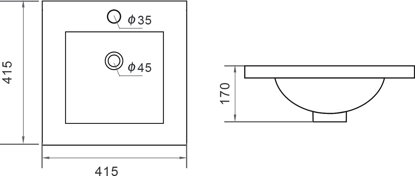 Рукомойник Orange B03 белый глянцевый B03-410W - 5