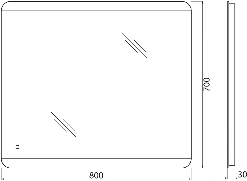 Комплект мебели BelBagno Albano 80 светлое дерево - 12
