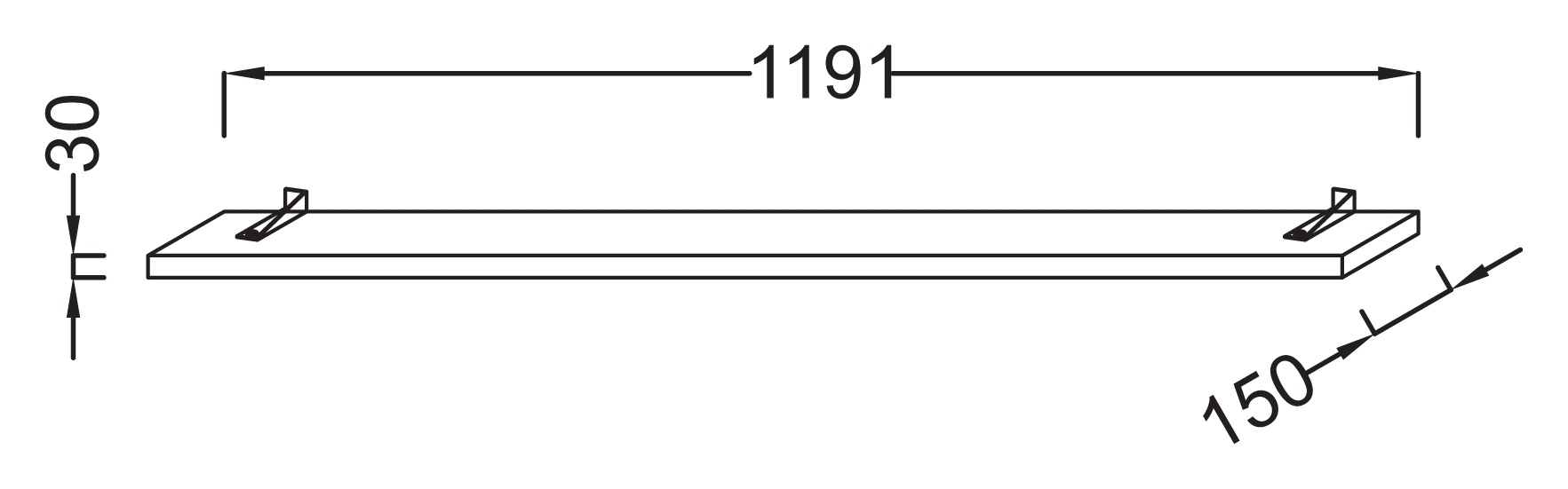 Светильник Jacob Delafon Struktura EB1219 EB1219-N18 - 2