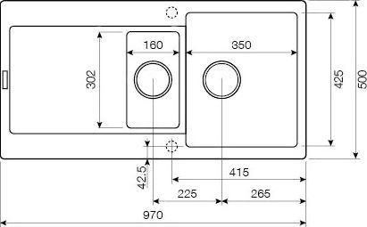 Мойка кухонная Lava D5 scandic (серый) D5.SCA - 1