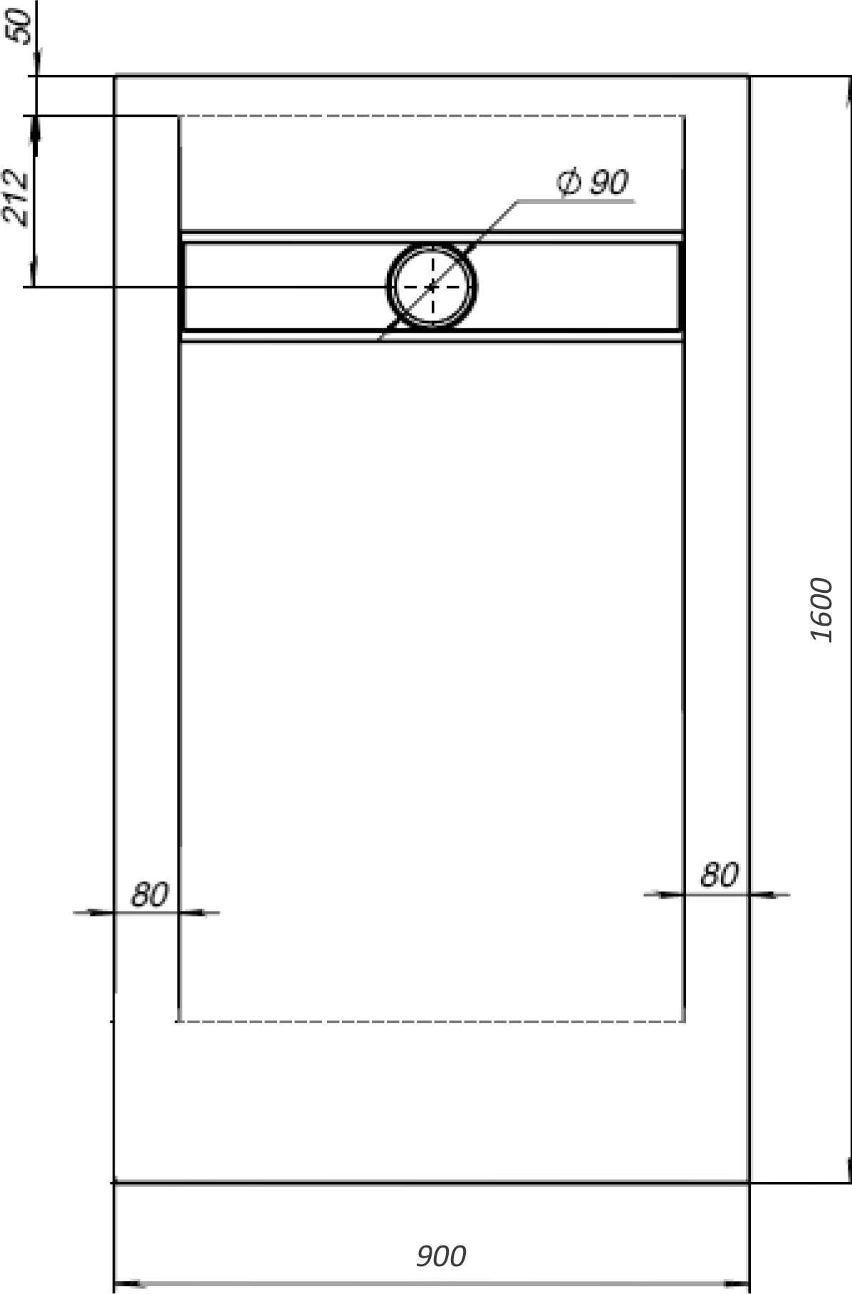 Поддон для душа STWORKI Эстерсунд 160x90 белый камень, с сифоном 440686 - 8