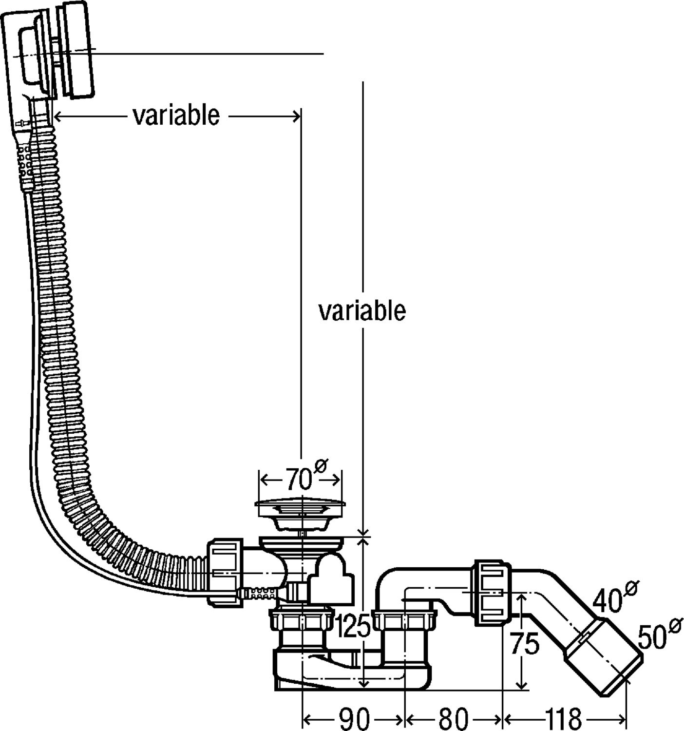 Слив-перелив Viega Simplex 285357 - 1