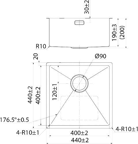 Мойка кухонная Iddis Edifice EDI44S0i77 - 2