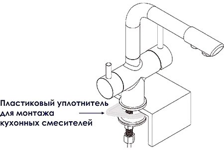 Смеситель Wasserkraft A8017 для кухонной мойки - 4