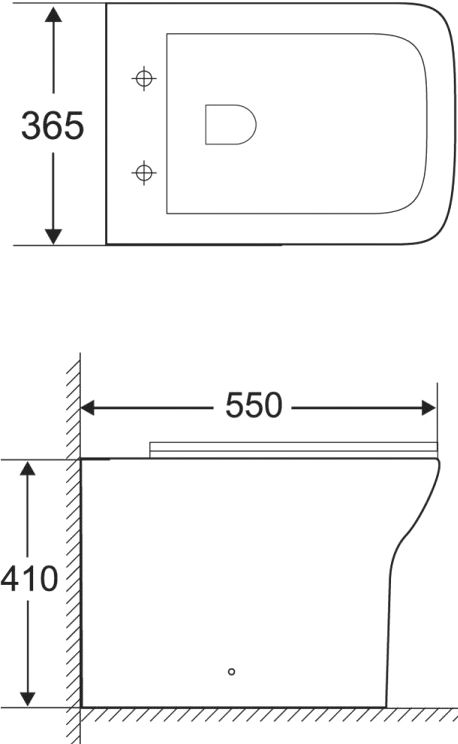 Чаша для унитаза приставного BelBagno Romano BB248CBR - 2