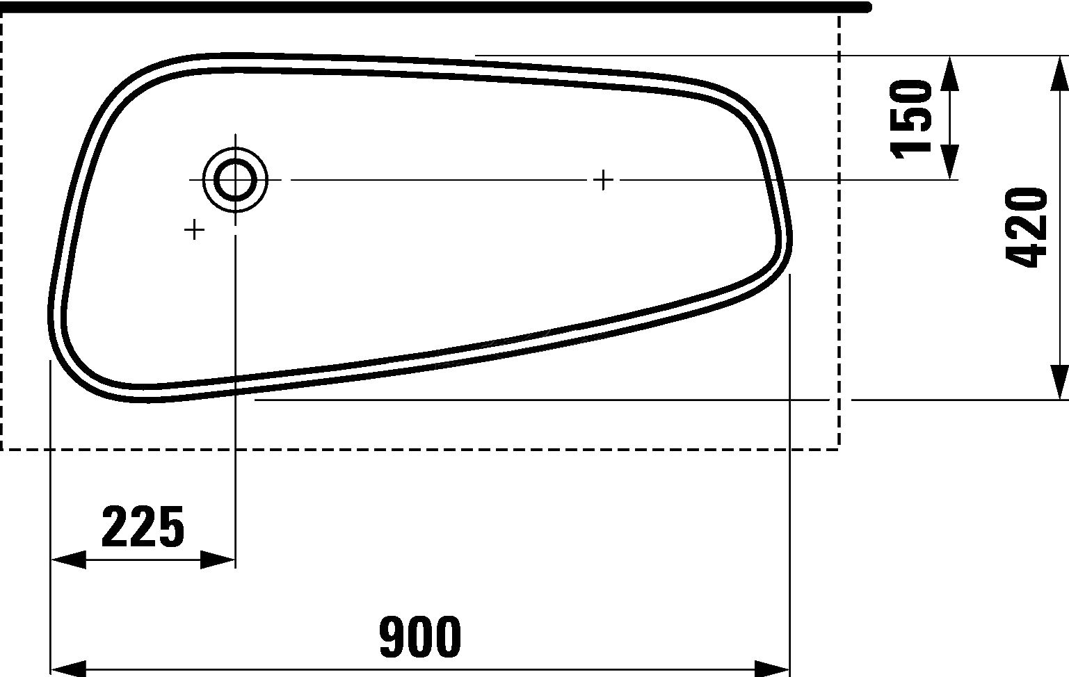 Подвесная раковина Laufen Palomba  8.1680.1.000.112.1 - 7