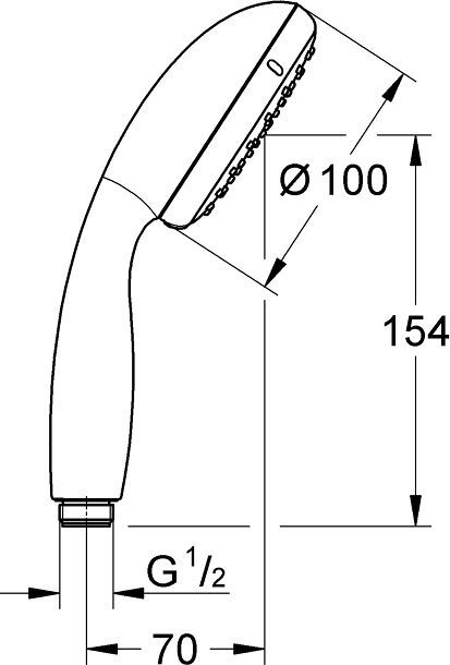 Душевая лейка Grohe Tempesta New 27597001 - 1