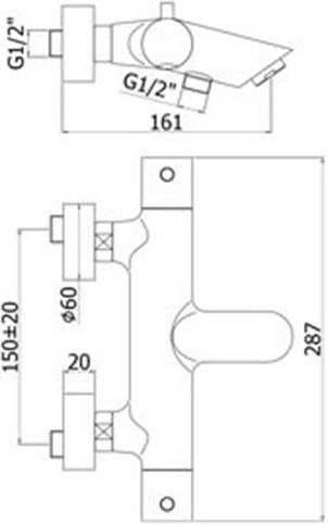 Термостат Paffoni Light LIQ022NO для ванны - 2