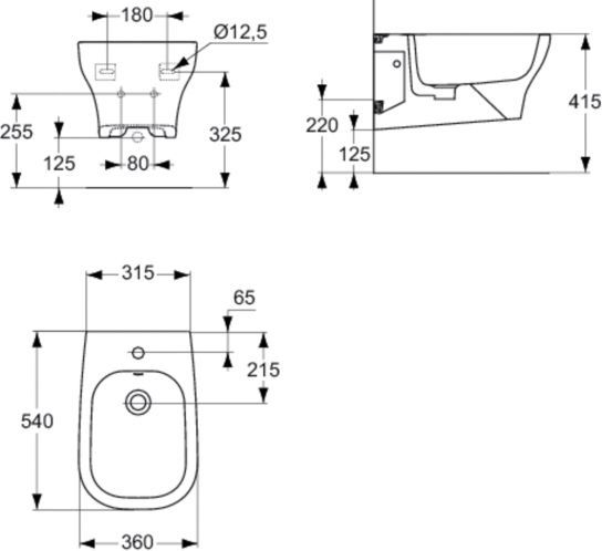 Биде подвесное Ideal Standard Active  T501301 - 5