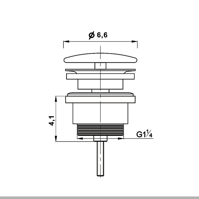 Донный клапан Vincea черный матовый DBS-216MB - 1