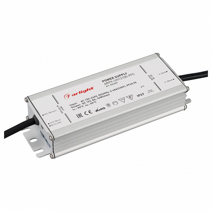 Блок питания Arlight ARPV-UH12100-PFC 12V 96W IP67 8A 024267 - 0