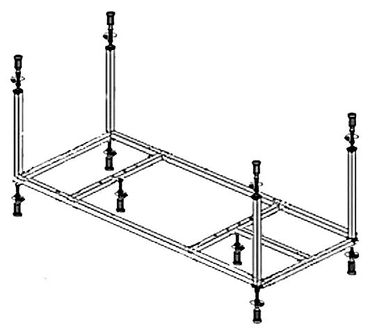 Каркас для ванны Cezares Metauro Wall  METAURO-MF - 0