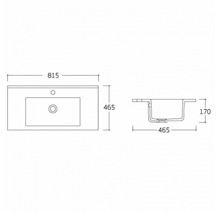 Комплект мебели Vincea Gio Mia 80 темное дерево - 4