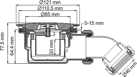 Сифон для поддона Wasserkraft Berkel 48T D210 - 2