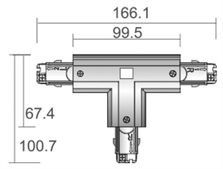 Соединитель T-образный для треков Deko-Light D Line 710027 - 1