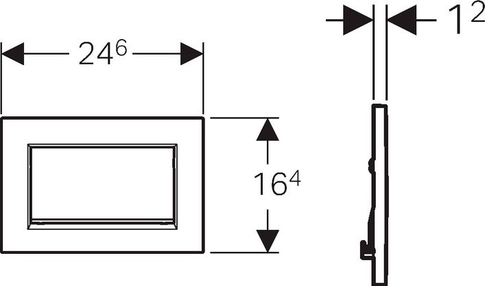 Кнопка смыва Geberit Sigma 30 115.893.KJ.1 белая / хром - 2