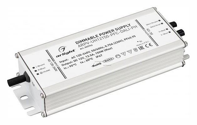 Блок питания Arlight ARPV-UH12150-PFC-Dali-PH 12V 150W IP67 12,5A 025746 - 0