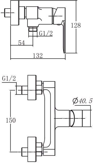 AF300-30B Aquanet Passion, смеситель для  душа, черн.мат (243296) - 2